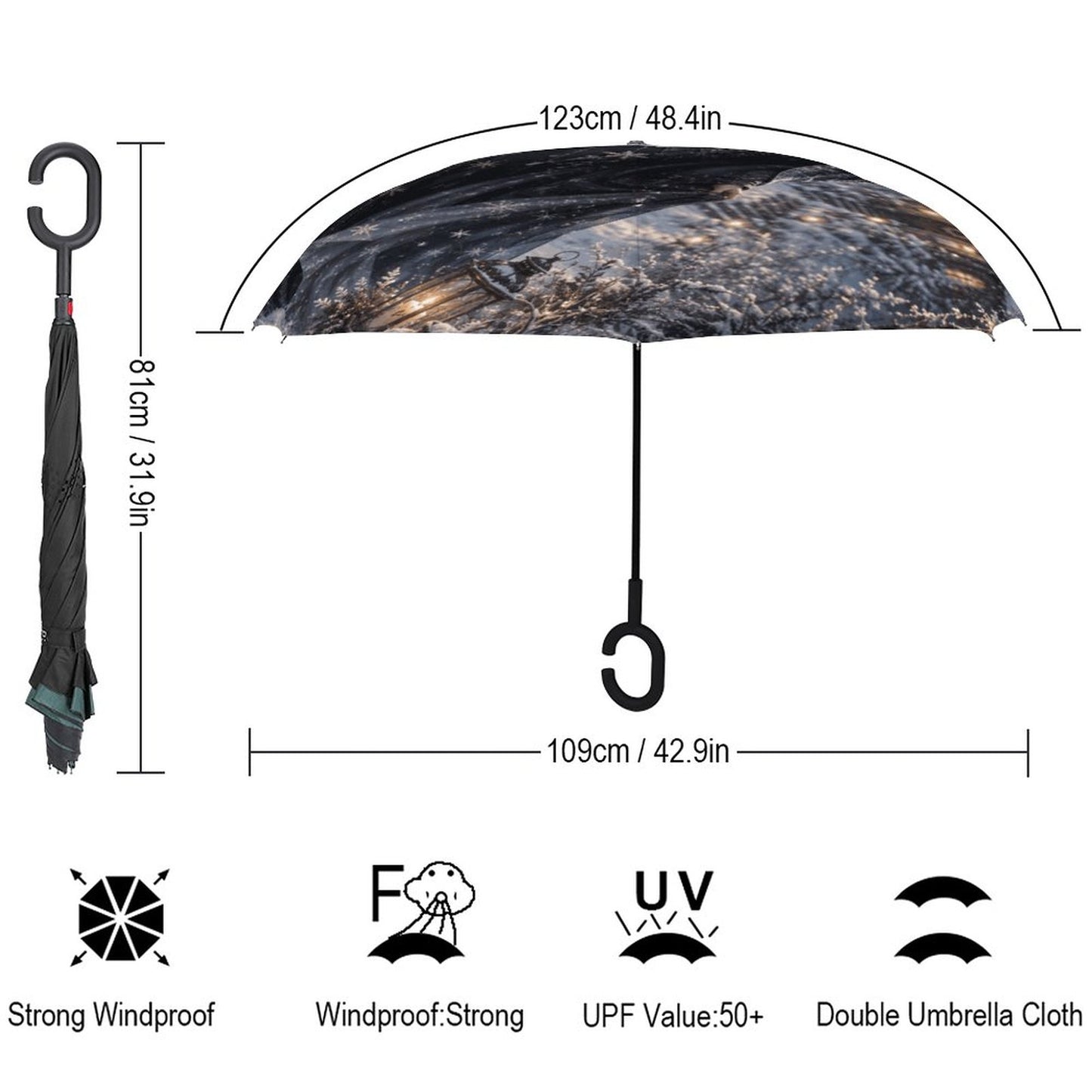 the Witch Winter Car Reverse Umbrella