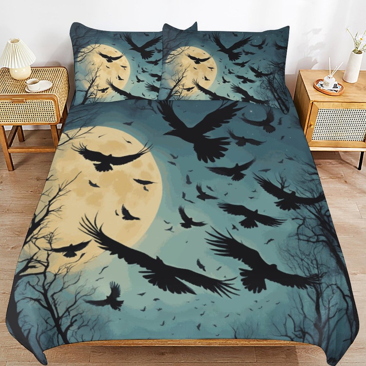 3-Piece Bedding Set-102"x90"/ 259x229cm (Dual-sided Printing)