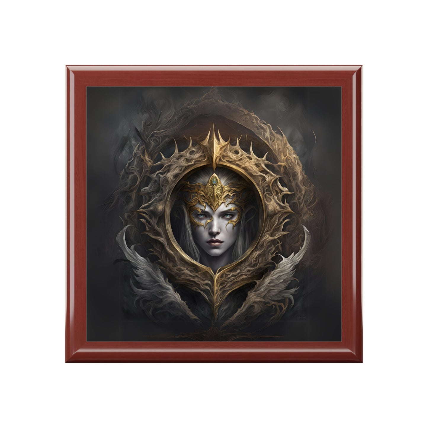 Elden Ring Queen Jewelry Box: Glossy Gamer Stash Box