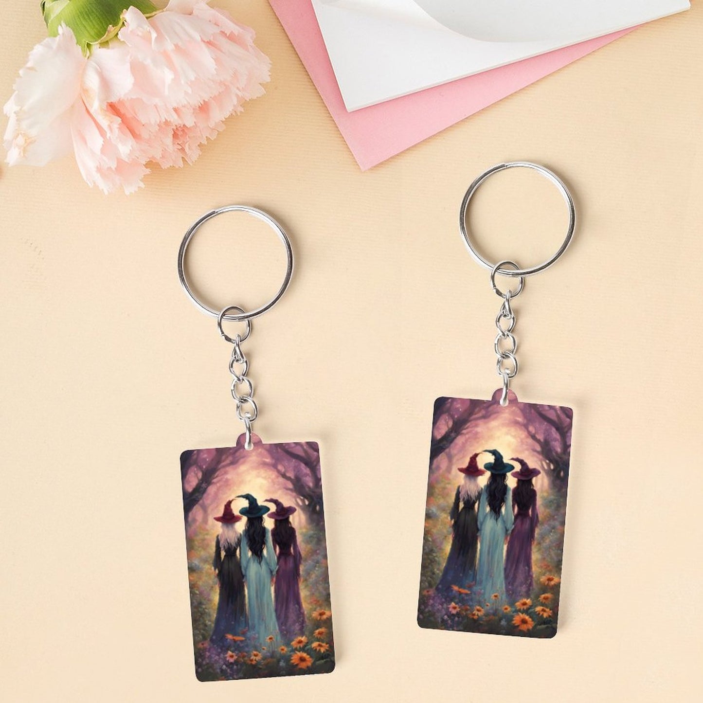 Sisterhood of the Witches Acrylic Keychain (Dual-sided Printing)