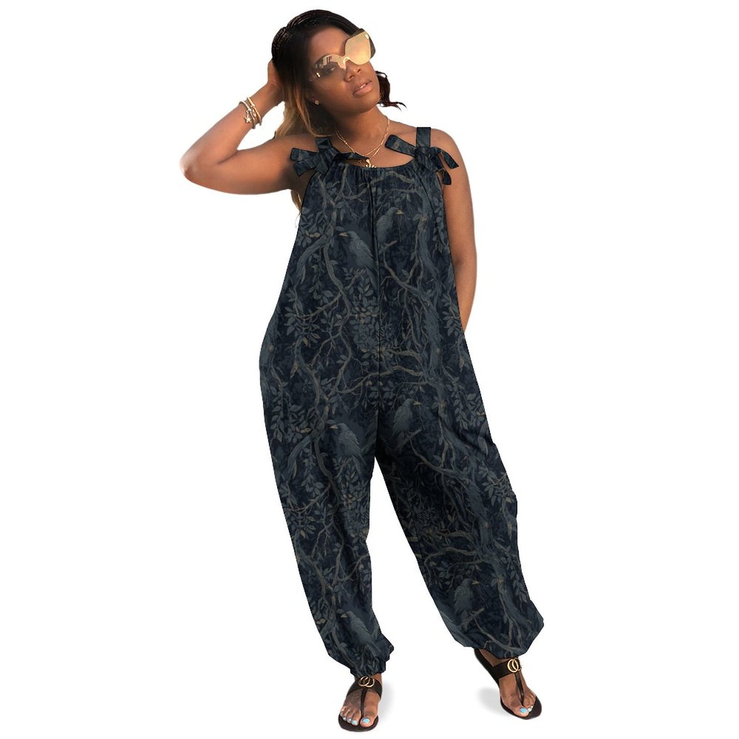 Spaghetti Strap Jumpsuit RP (All-Over Printing)