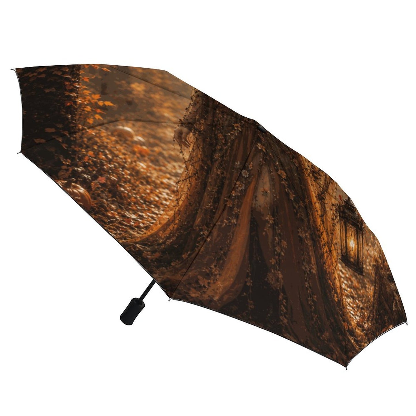 Elen of the Way Autumn Tri-fold Automatic Umbrella