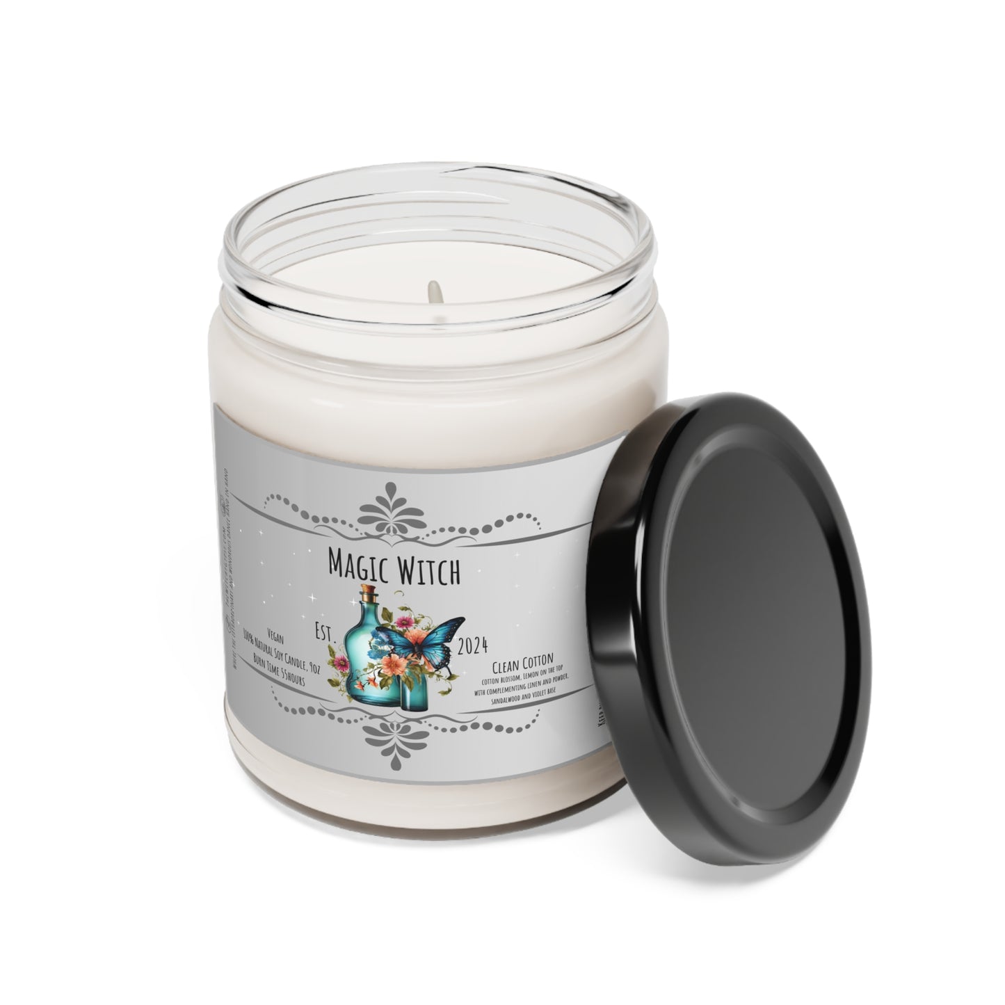 Magic Witch, Vegan Scented Soy Candle, 9oz 55 hour Burn Time - The Witchy Gypsy