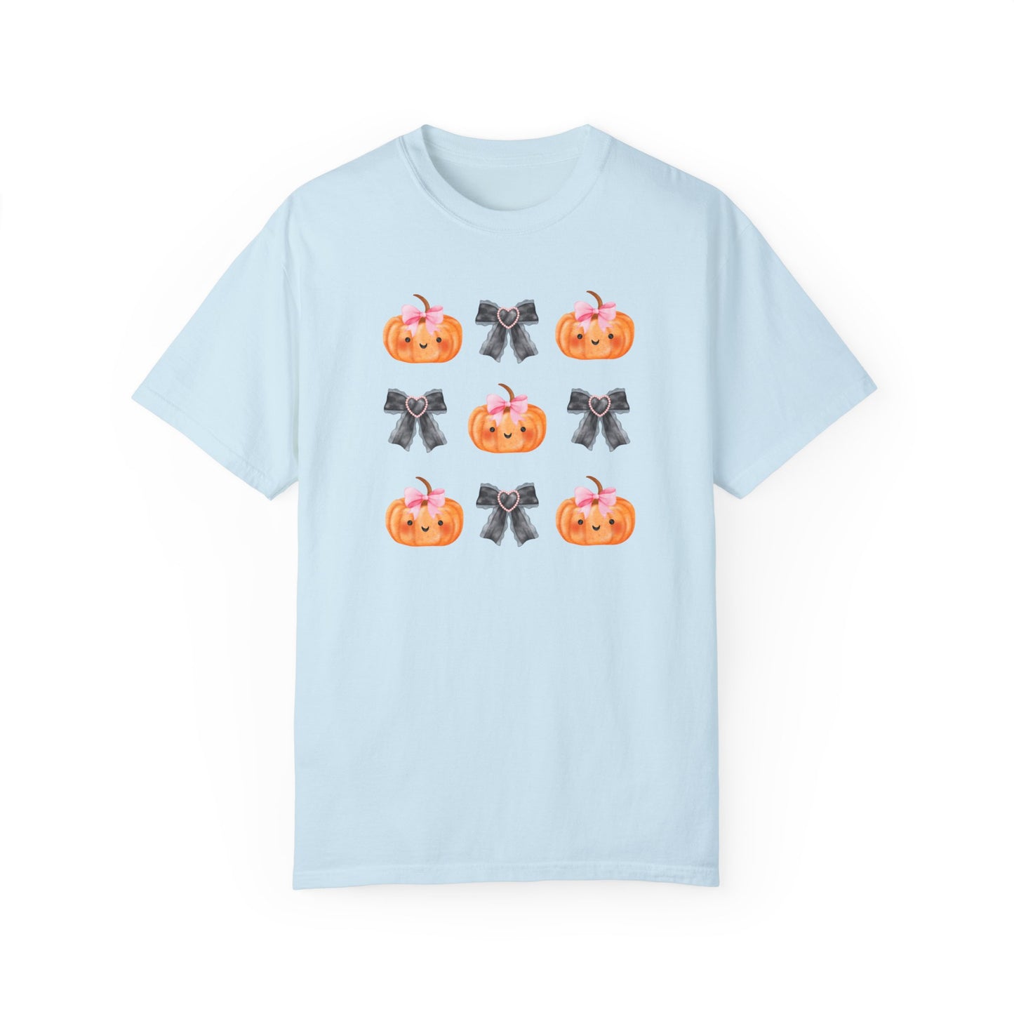 Sweet Pumpkins and Bows Unisex Garment-Dyed T-shirt