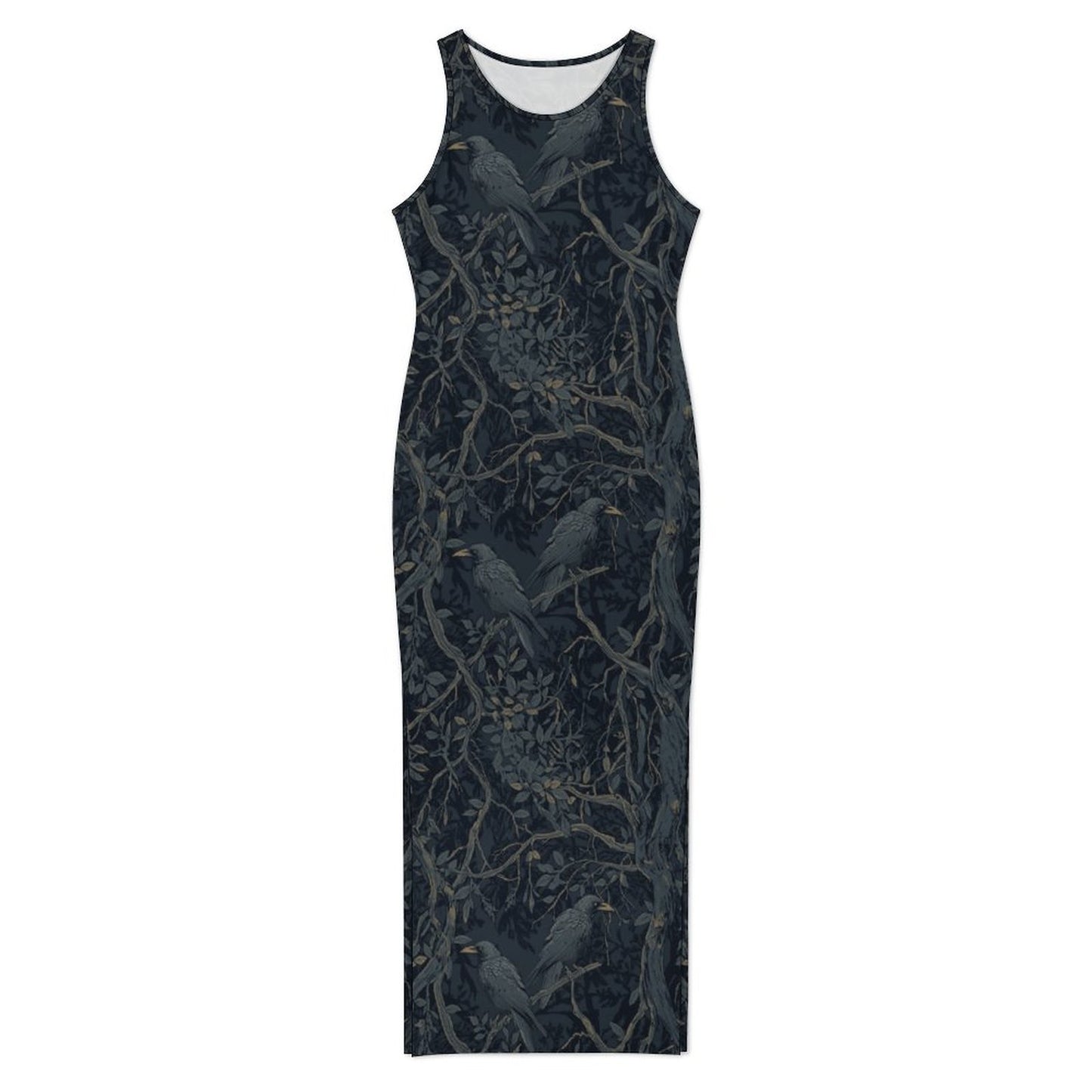 180gsm Slit Fitted Camisole Cheongsam(All-Over Printing)