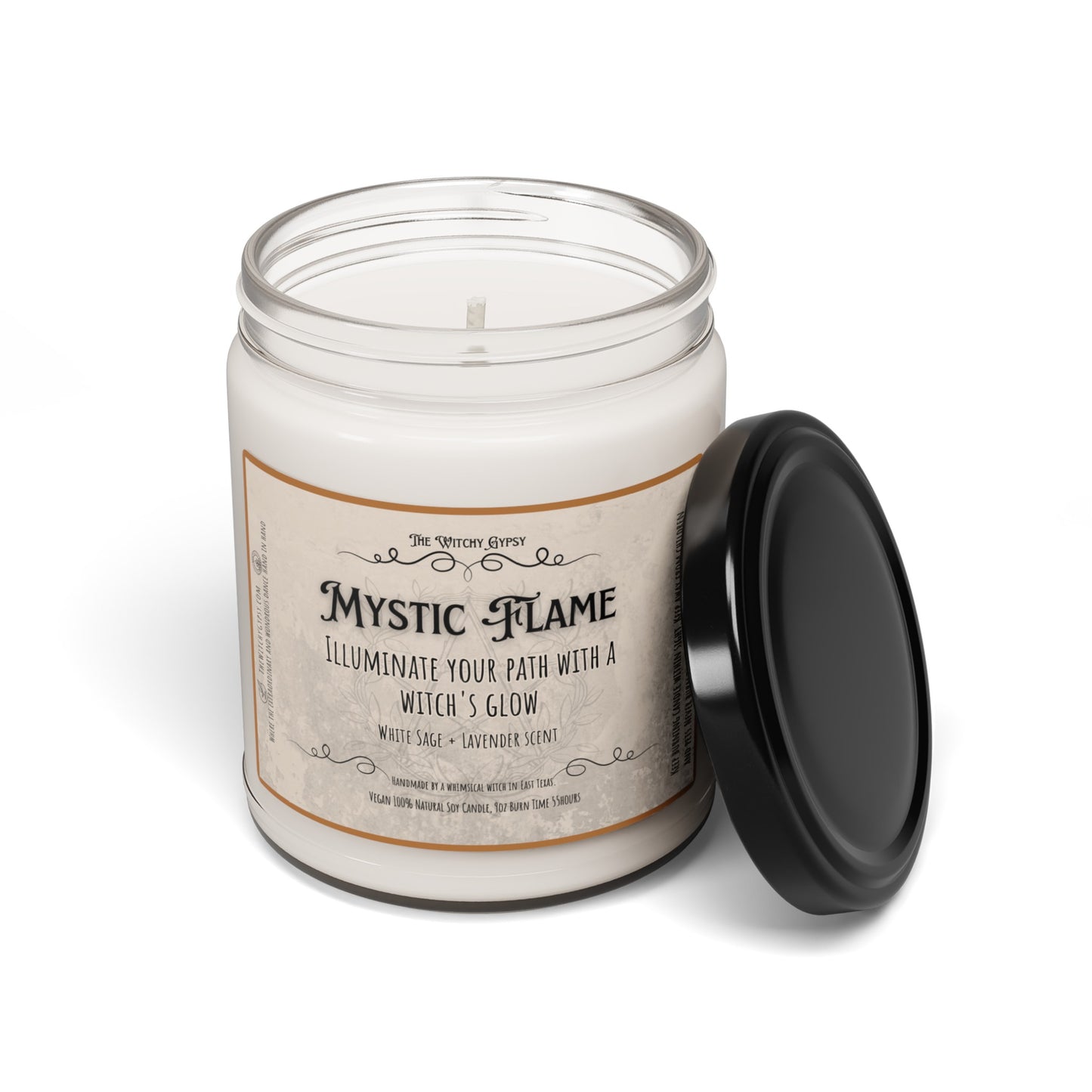 Mystic Flame Scented Soy Candle, 9oz Enchanted with captivating scents - The Witchy Gypsy