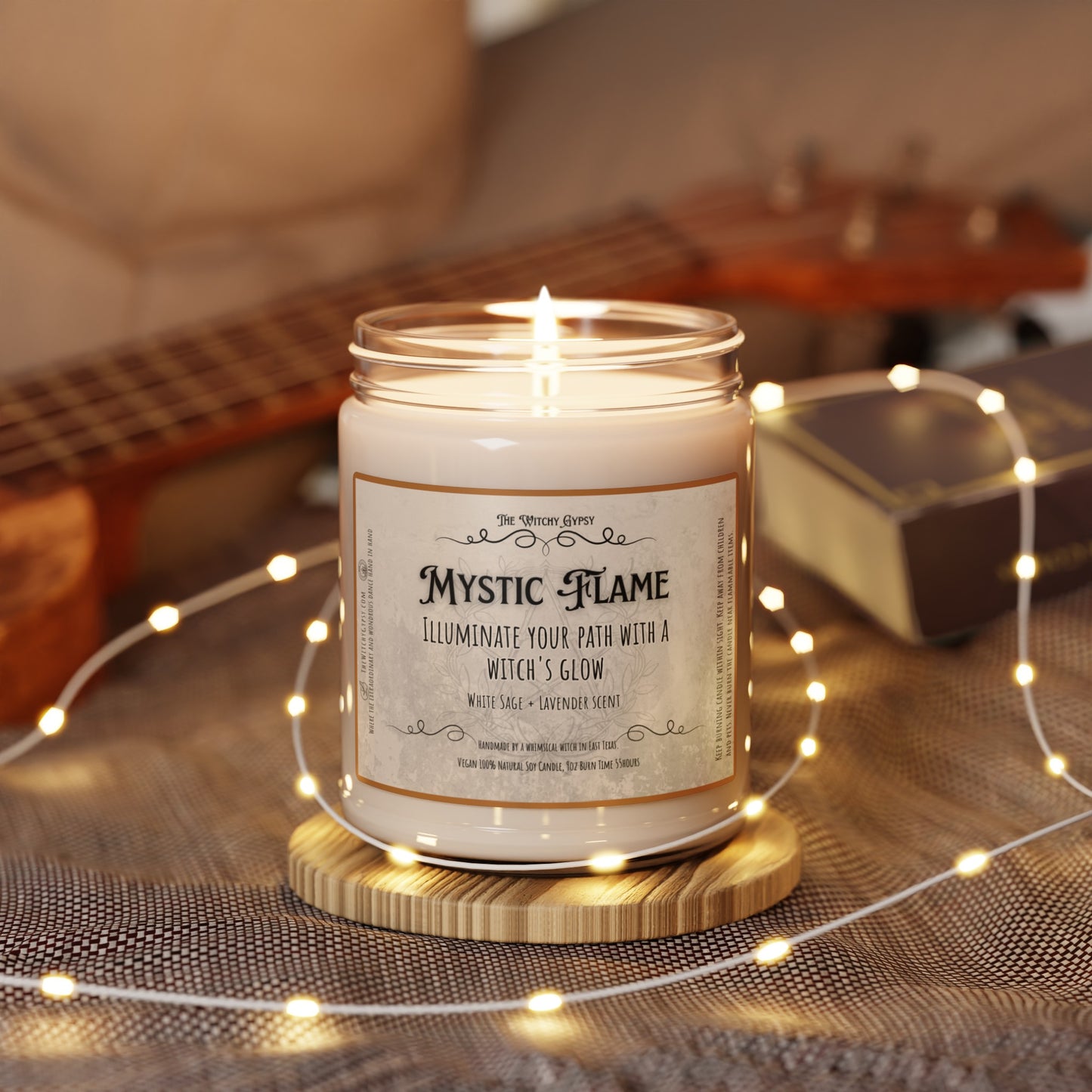 Mystic Flame Scented Soy Candle, 9oz Enchanted with captivating scents - The Witchy Gypsy