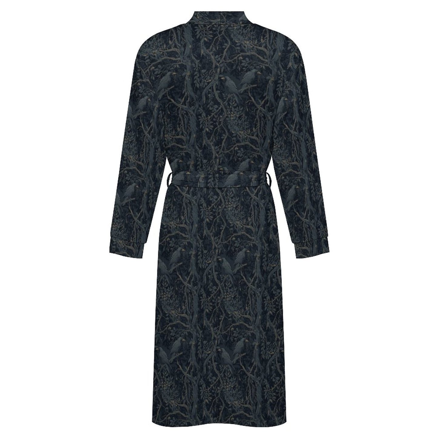William Morris Inspired Crow Men's Adult Robe - Dark Academia Clothing