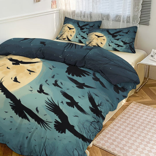 3-Piece Bedding Set-86"×70"/ 218×177cm (Dual-sidede Printing)