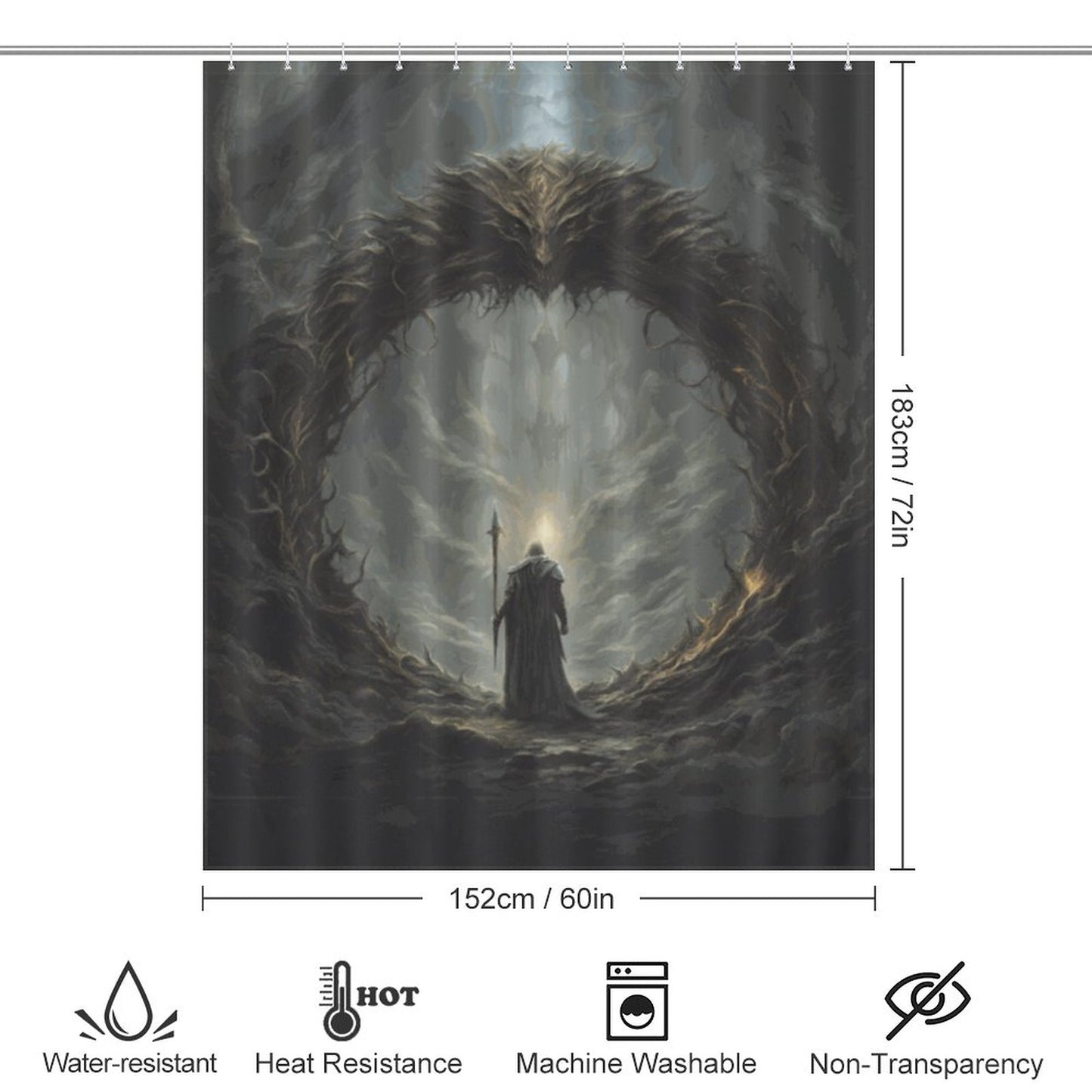 Age of Sigmor Shower Curtain-66x72Inch (168x183cm)