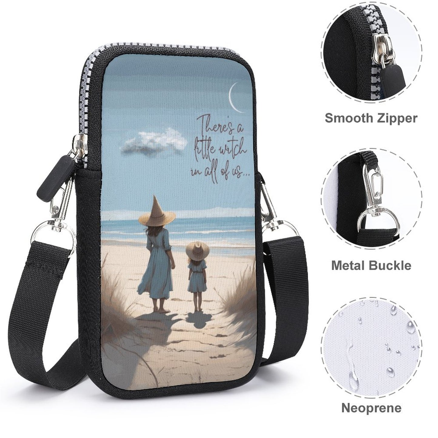 Little Witch Cell Phone Crossbody Pouch