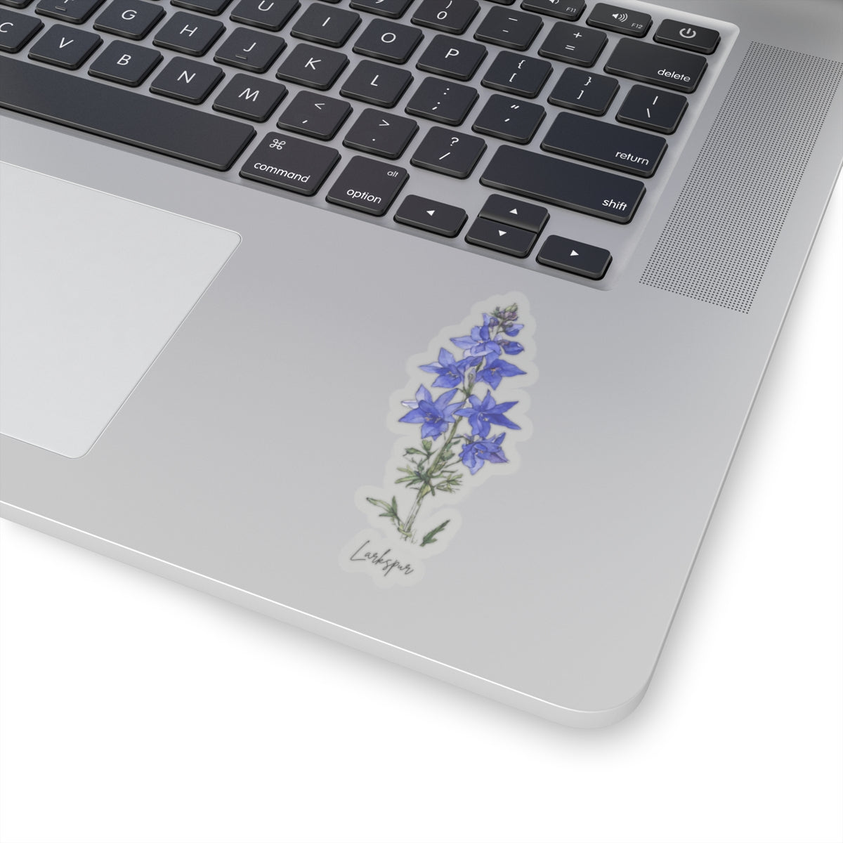 July Larkspur Birth flower Kiss-Cut Stickers