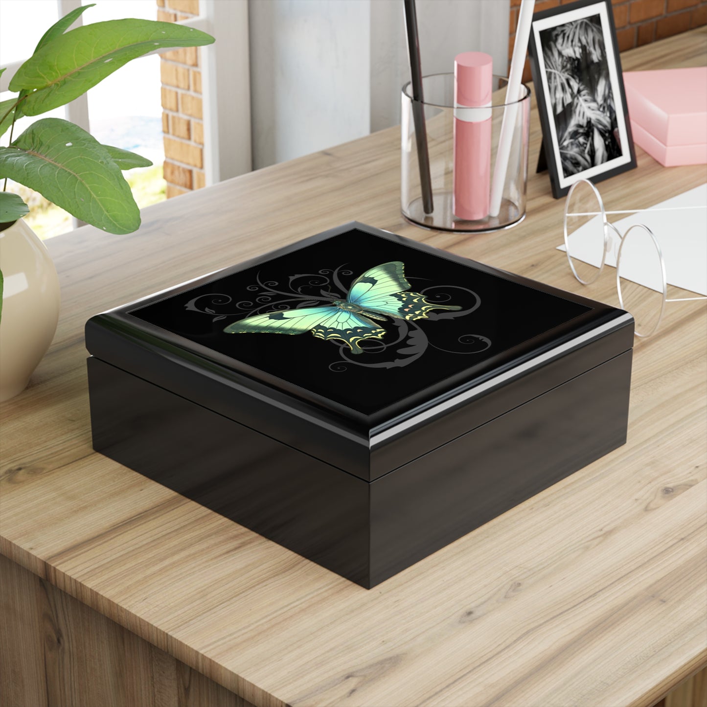 Luna Moth Jewelry Box: Witchcore Keepsake Stash Box