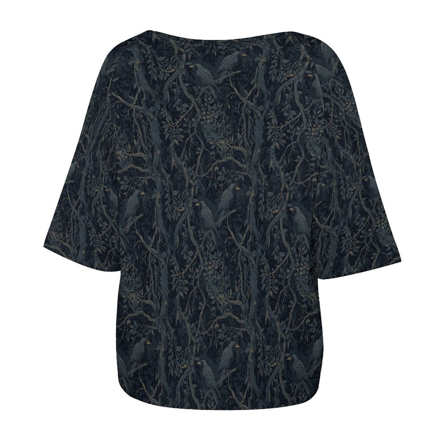 180gsm Women’s Off the Shoulder Half-Sleeve T-shirt BAT (All-Over Printing)