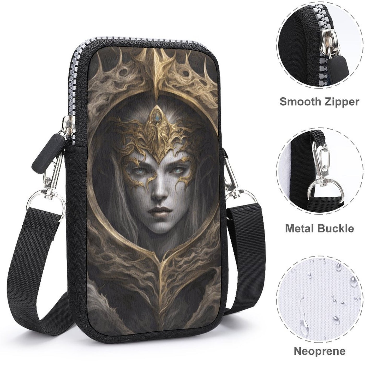 Elden Ring Qween Cell Phone Crossbody Pouch