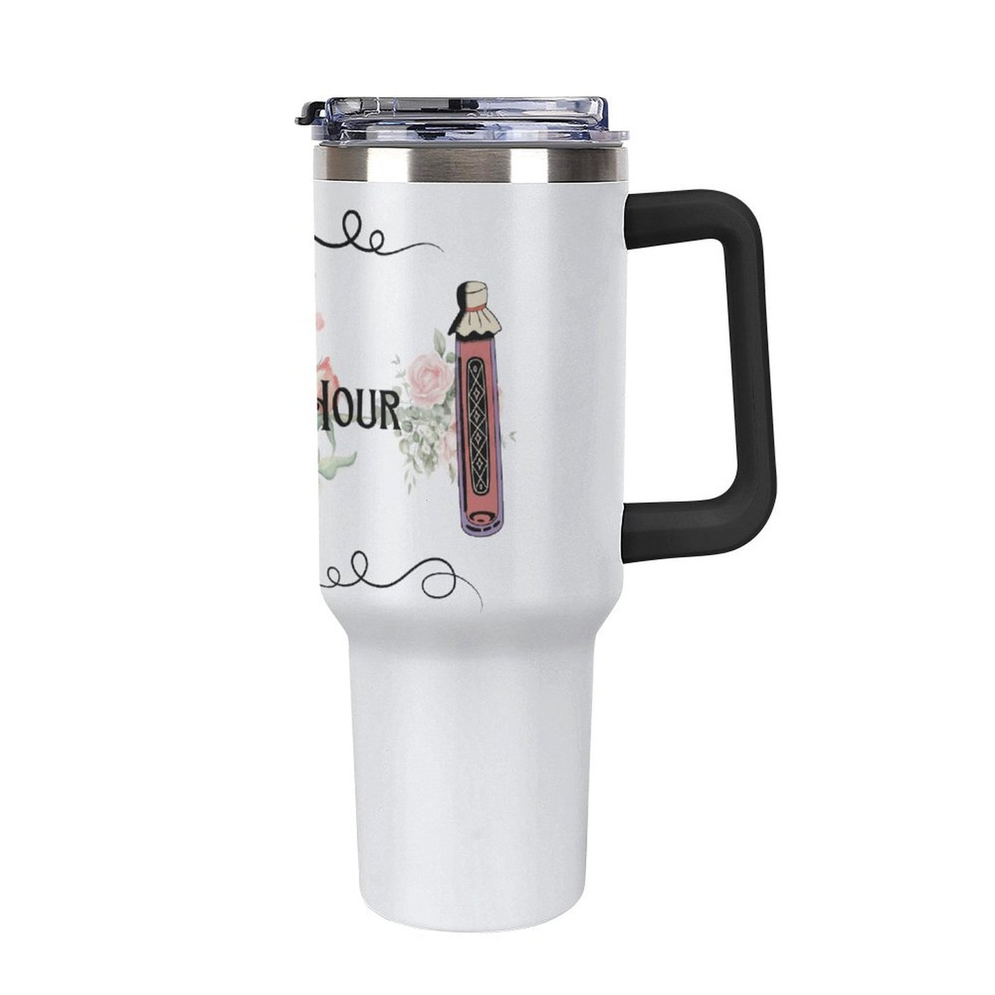 The Witching Hour 40oz Insulated Tumbler with Handle and Straw