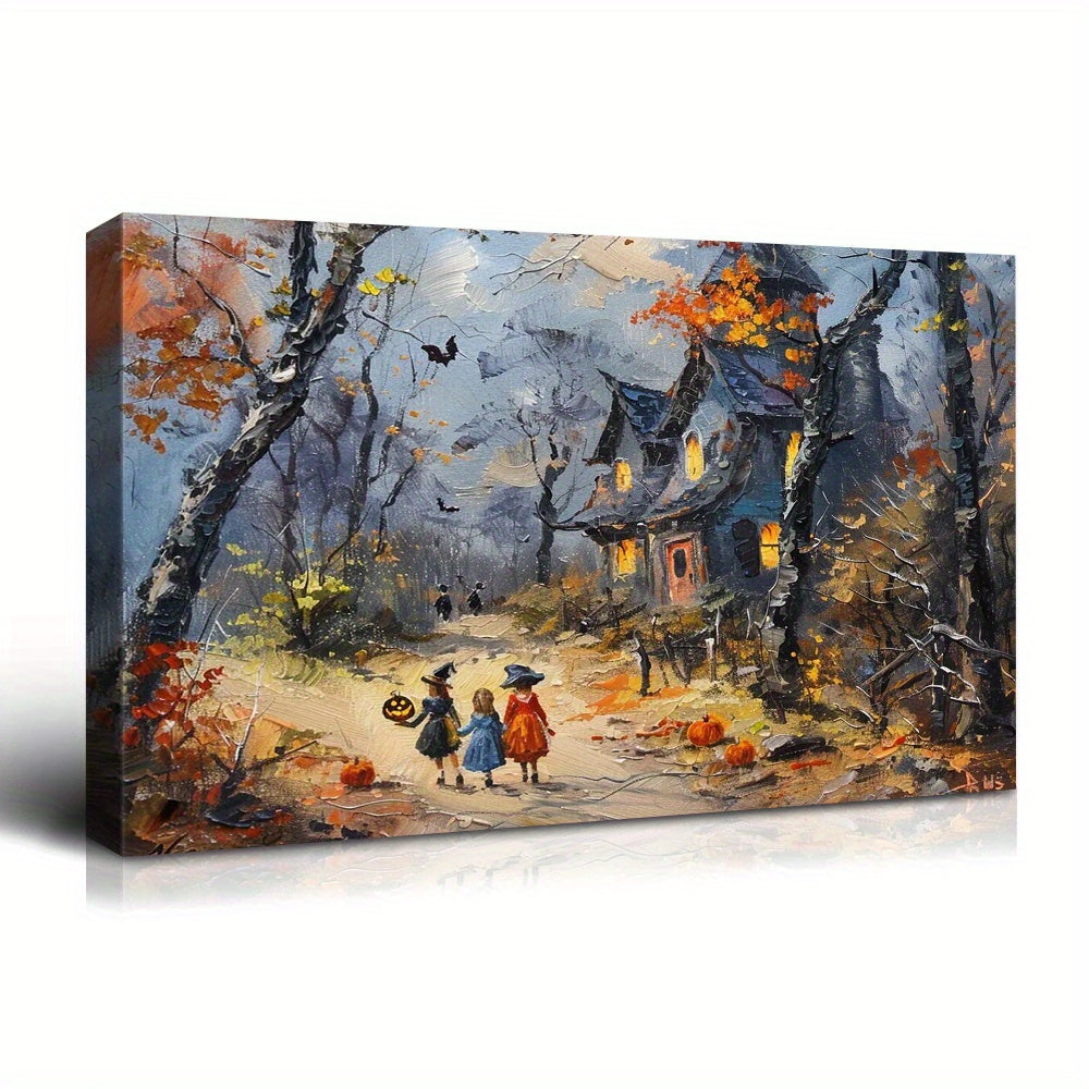 The Witchy Gysy Trick or Treat Canvas print