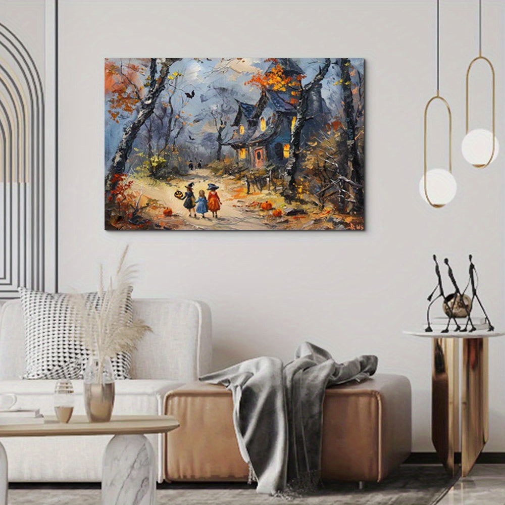 The Witchy Gysy Trick or Treat Canvas print