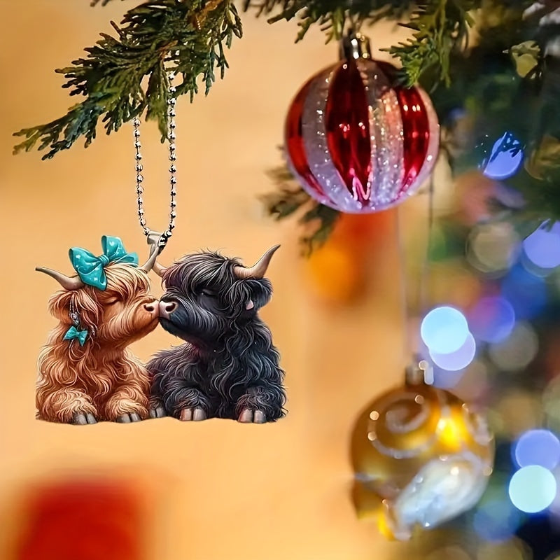 The Witchy Gypsy Highland Cow Ornament