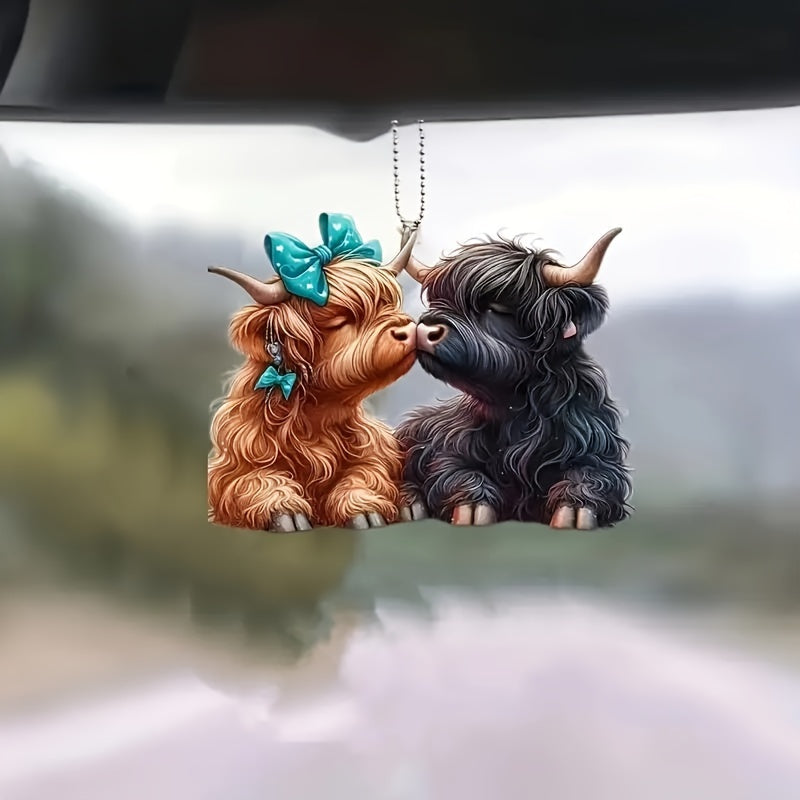 The Witchy Gypsy Highland Cow Ornament