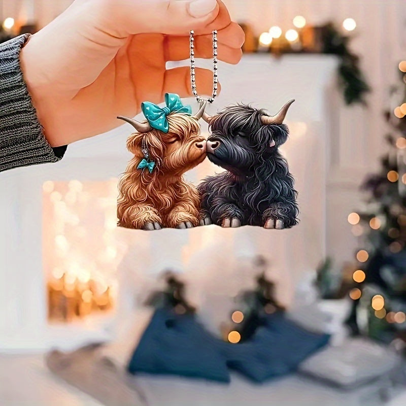 The Witchy Gypsy Highland Cow Ornament