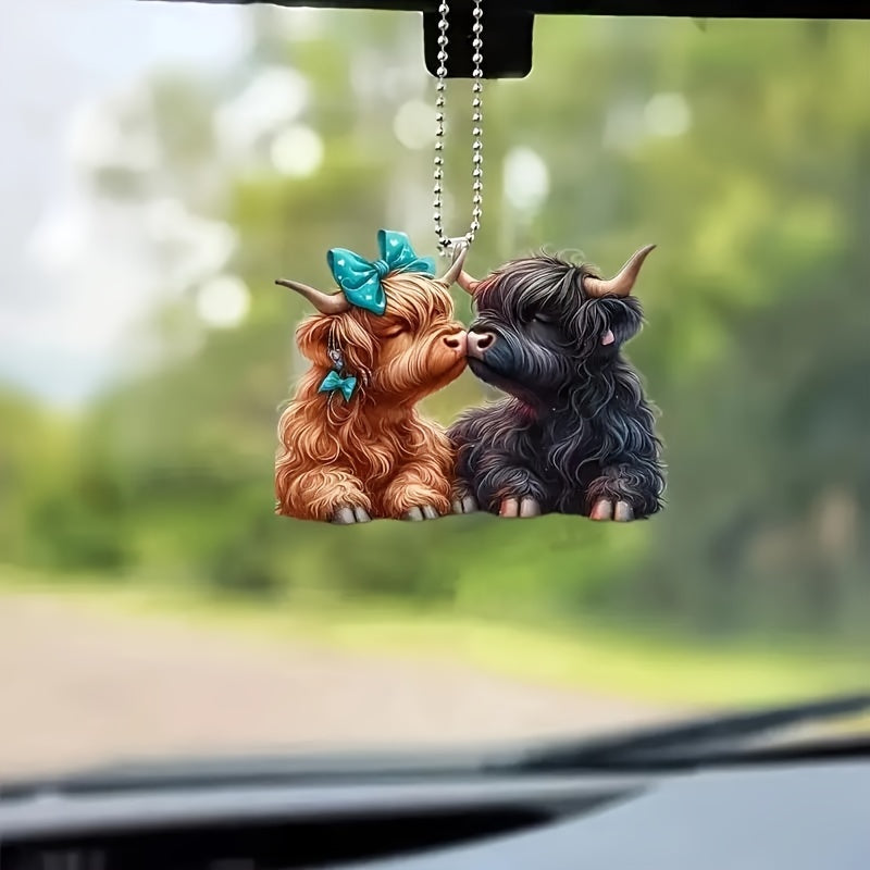 The Witchy Gypsy Highland Cow Ornament