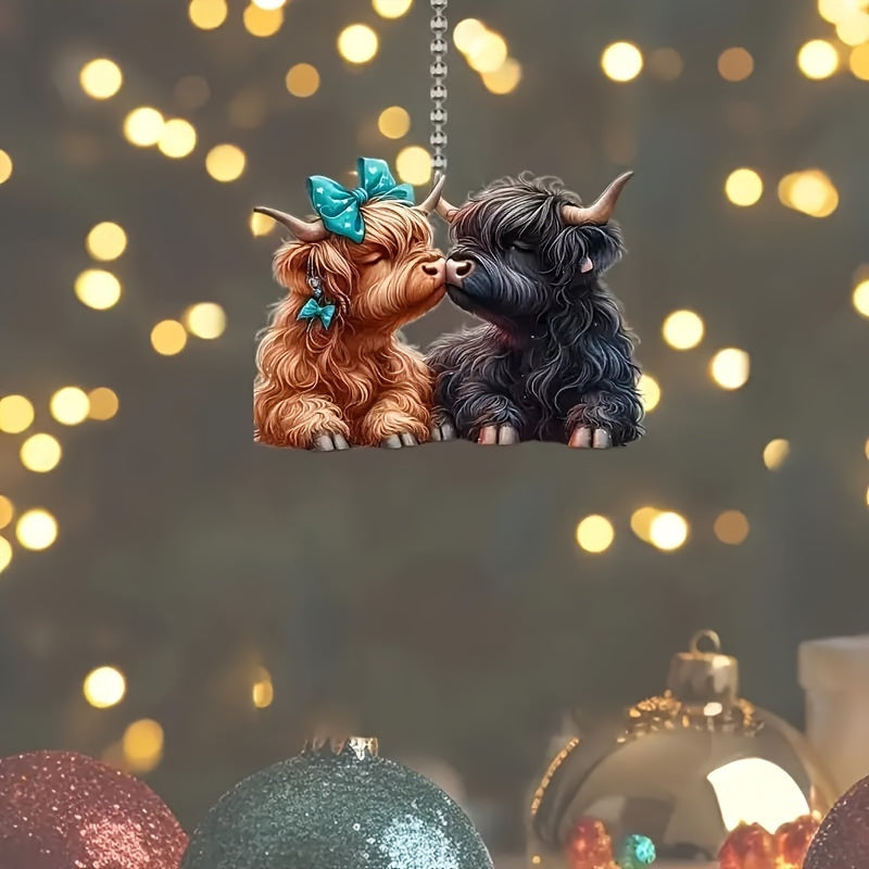 The Witchy Gypsy Highland Cow Ornament