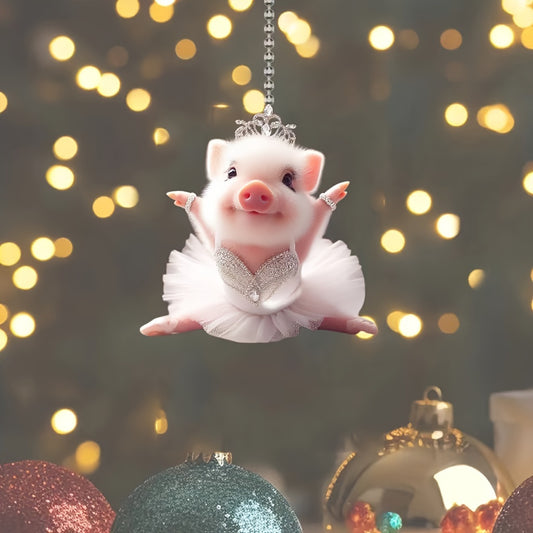 The Witchy Gypsy Piggy Christmas Ornament