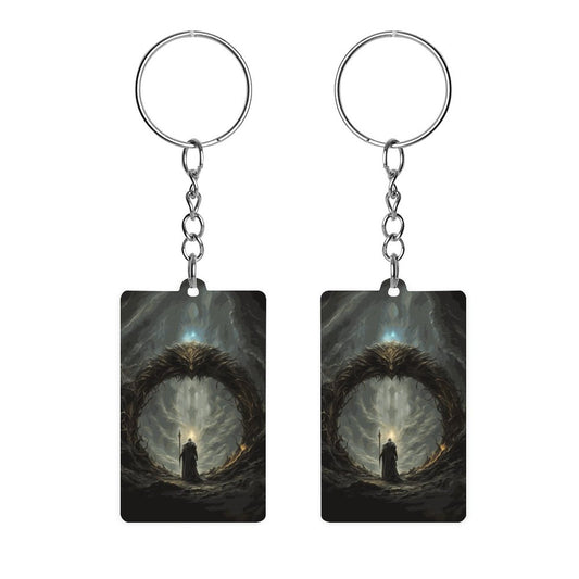Age of Sigmor Warrior Acrylic Keychain, Elden Ring Warrior Acrylic Keychain