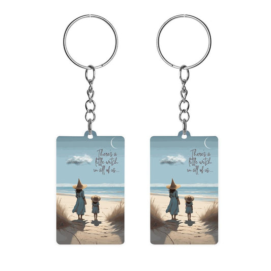 Beach Witch Acrylic Keychain, Witchy gifts, practical magic