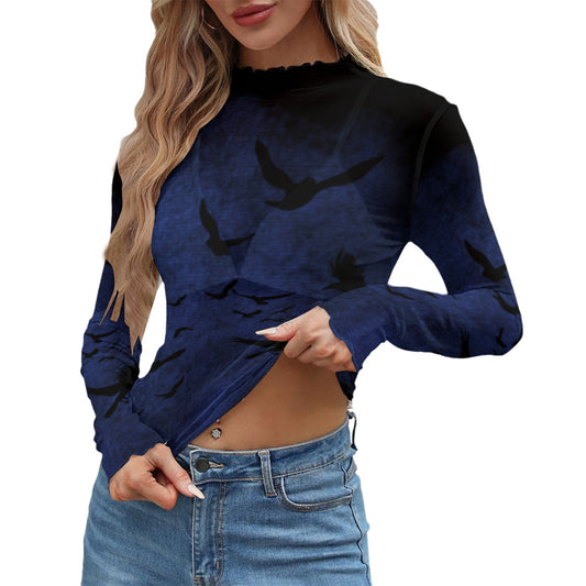 Blue Murder of Crows Mesh T-shirt, Corporate Goth Clothing