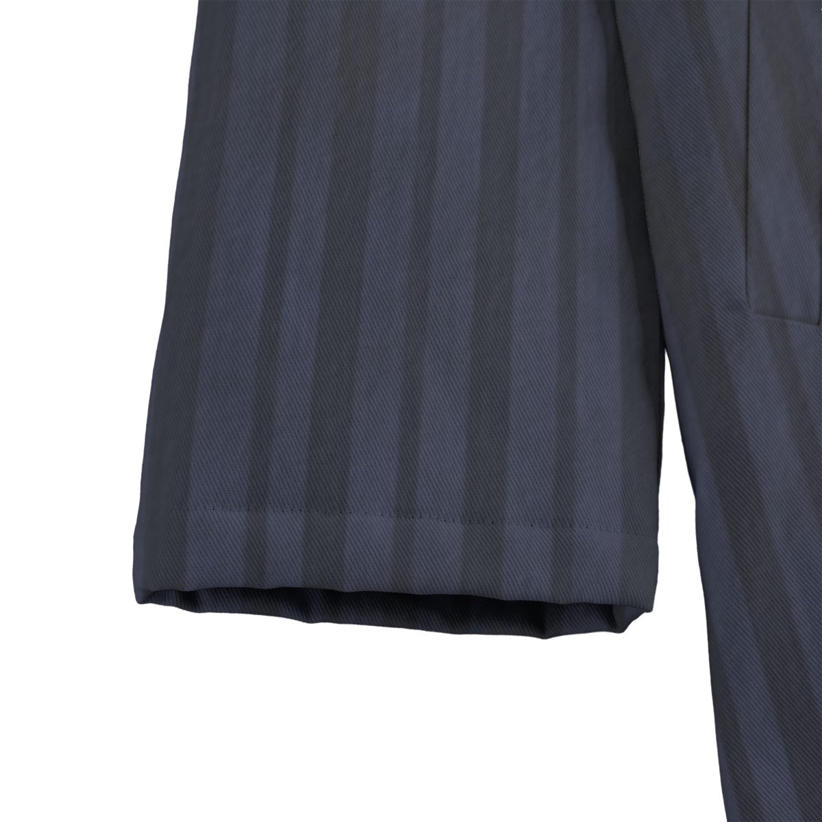 Close-up of a dark gray textured fabric on a white background