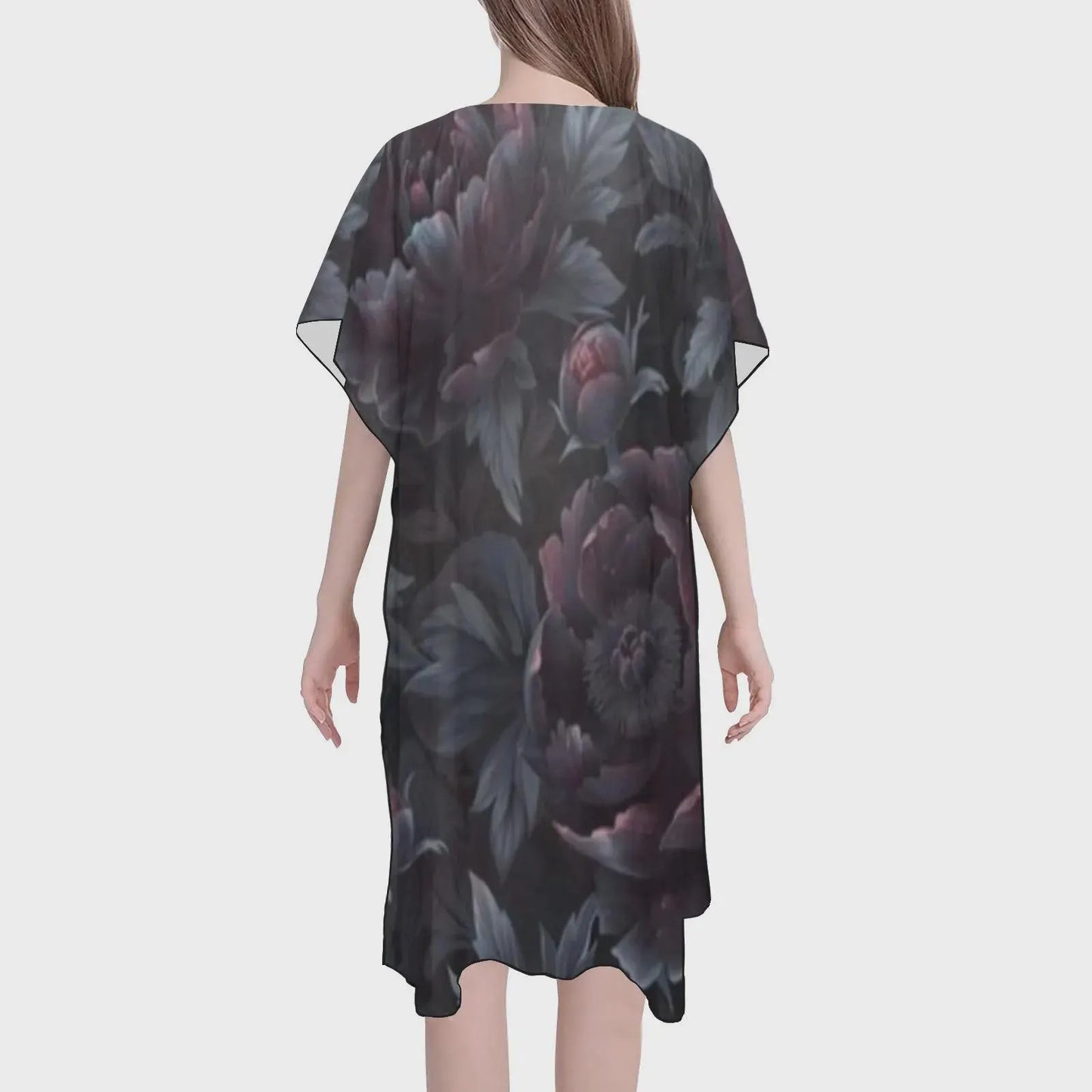 Floral patterned dress on a white background