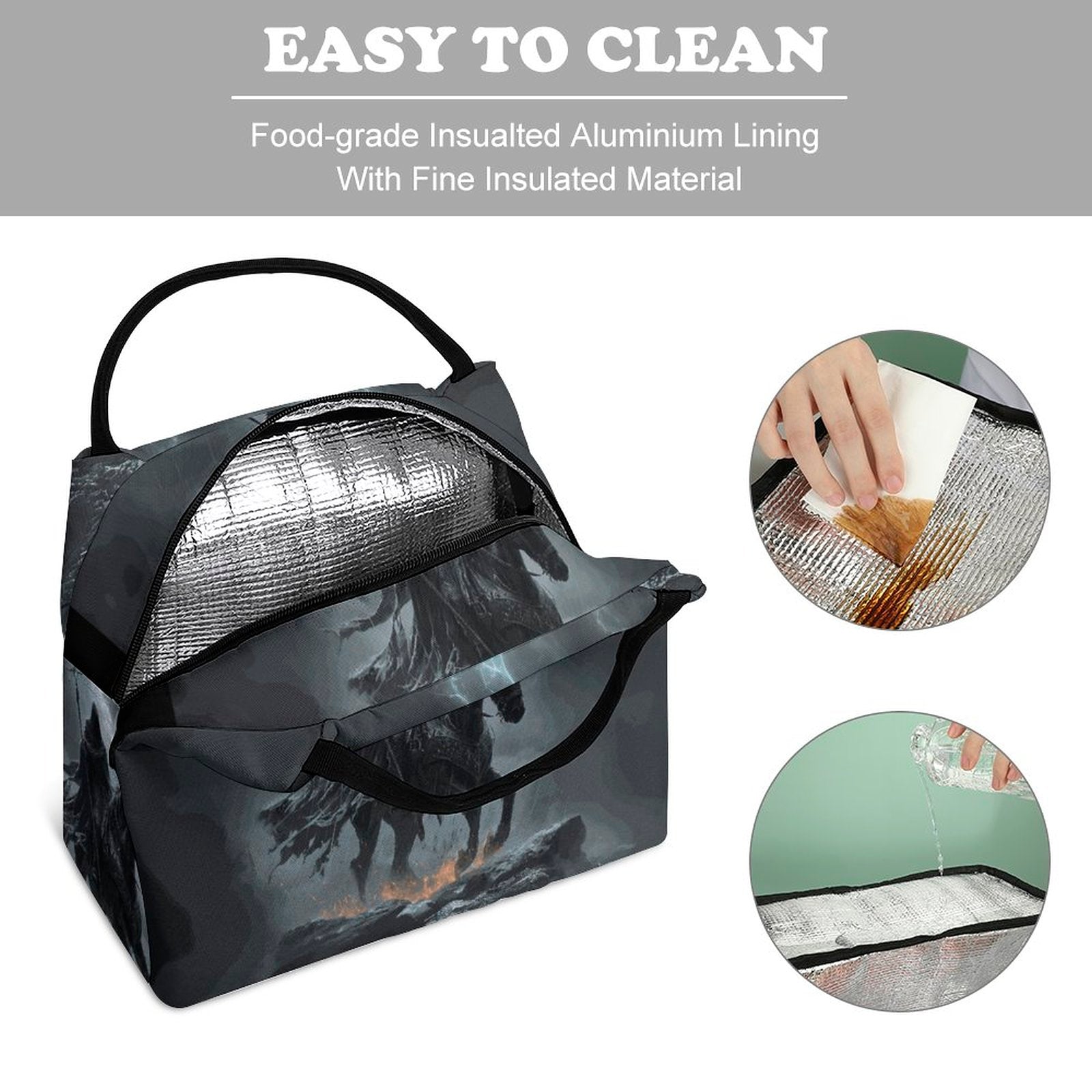 Cloaked Knight Lunch Bag, Elden Ring Inspired Gamer gift, Age of sigmar