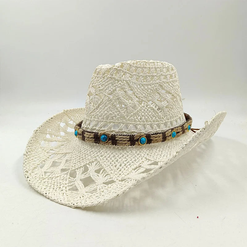 The Witchy Gypsy Colorful Straw Cowboy Hat
