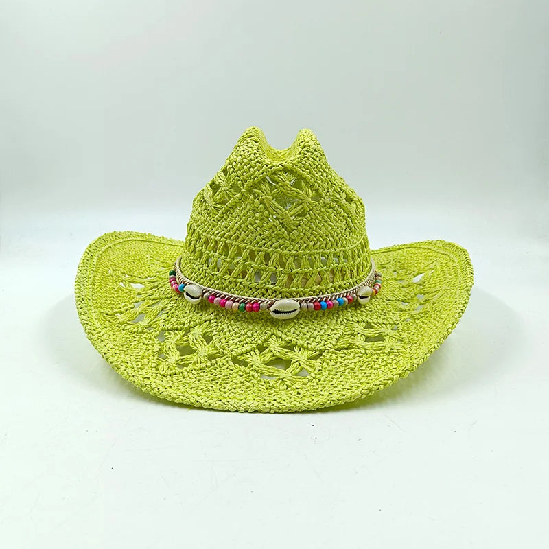 The Witchy Gypsy Colorful Straw Cowboy Hat