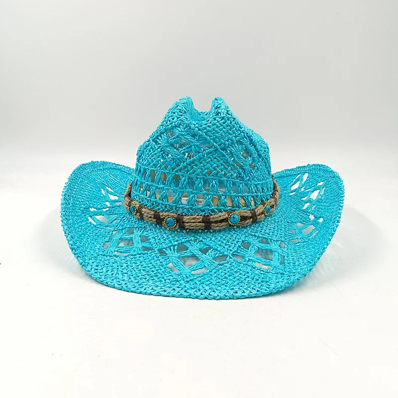 The Witchy Gypsy Colorful Straw Cowboy Hat