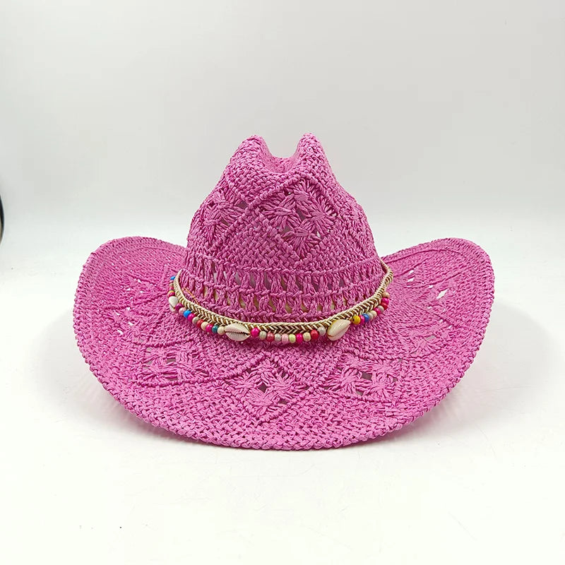 The Witchy Gypsy Colorful Straw Cowboy Hat