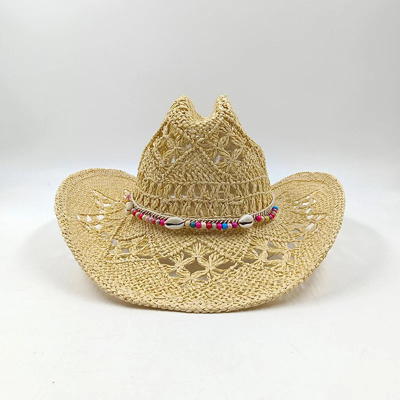 The Witchy Gypsy Colorful Straw Cowboy Hat