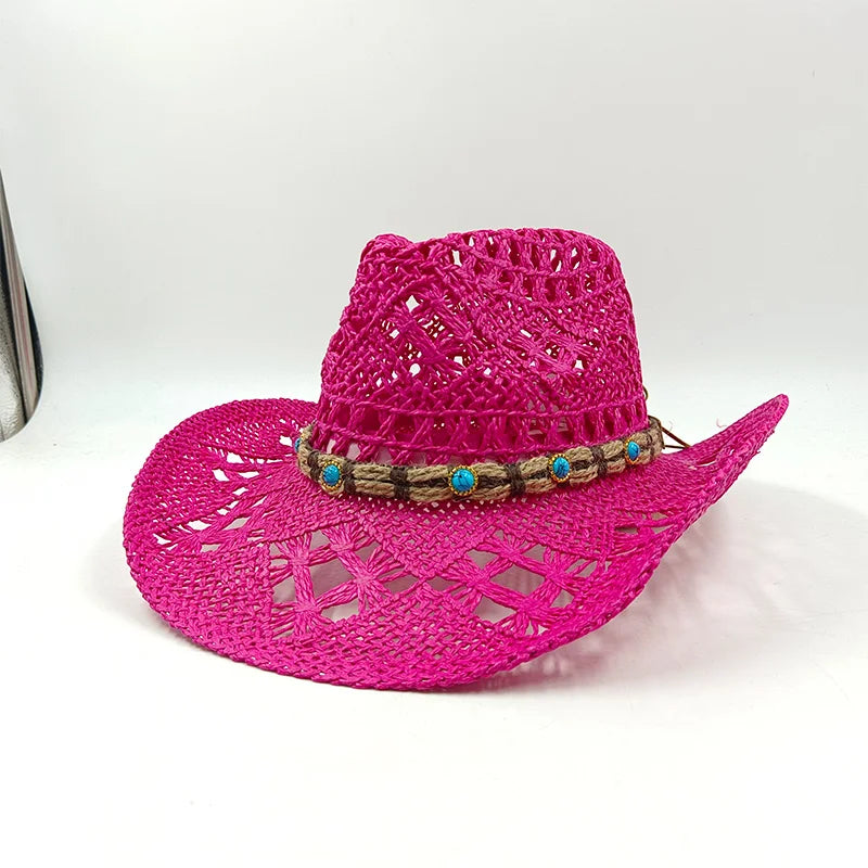 The Witchy Gypsy Colorful Straw Cowboy Hat