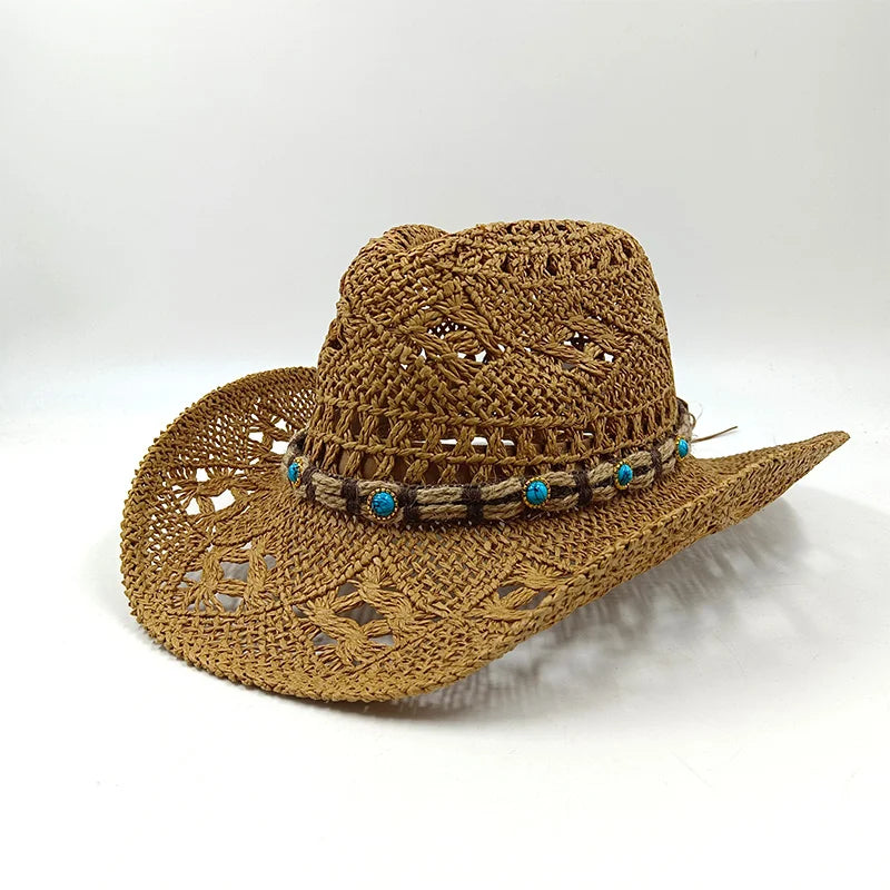 The Witchy Gypsy Colorful Straw Cowboy Hat