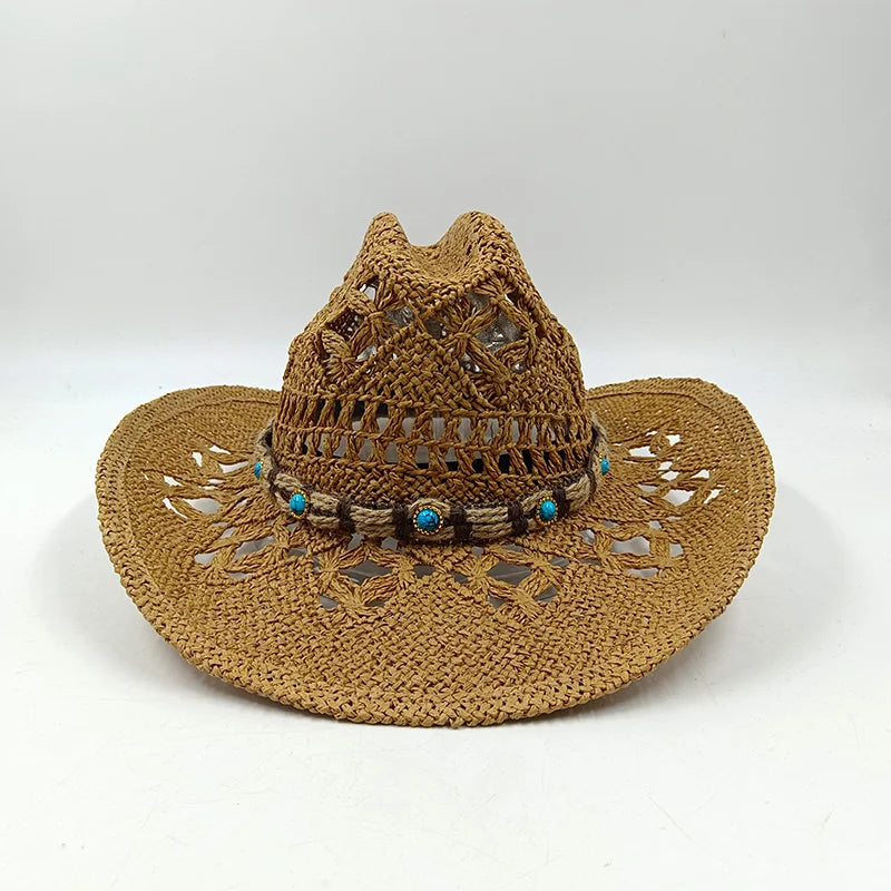 The Witchy Gypsy Colorful Straw Cowboy Hat