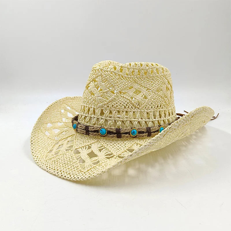The Witchy Gypsy Colorful Straw Cowboy Hat