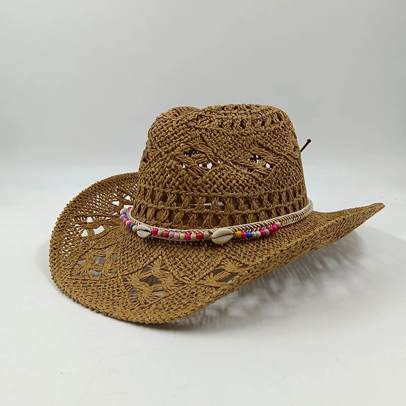 The Witchy Gypsy Colorful Straw Cowboy Hat