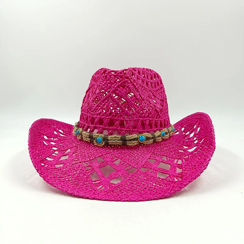 The Witchy Gypsy Colorful Straw Cowboy Hat