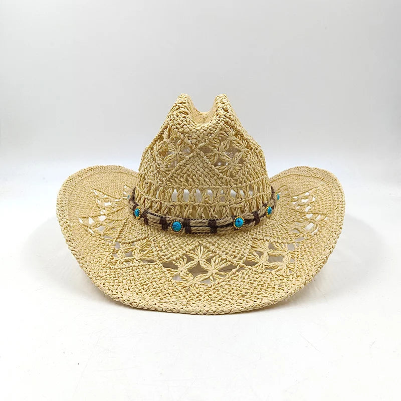 The Witchy Gypsy Colorful Straw Cowboy Hat