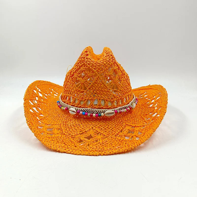 The Witchy Gypsy Colorful Straw Cowboy Hat