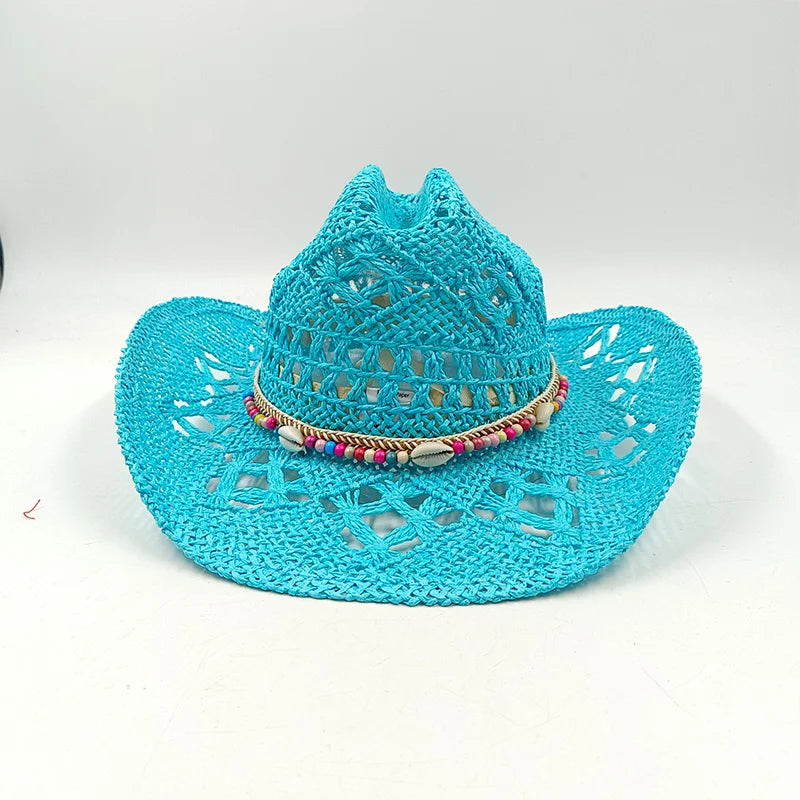 The Witchy Gypsy Colorful Straw Cowboy Hat