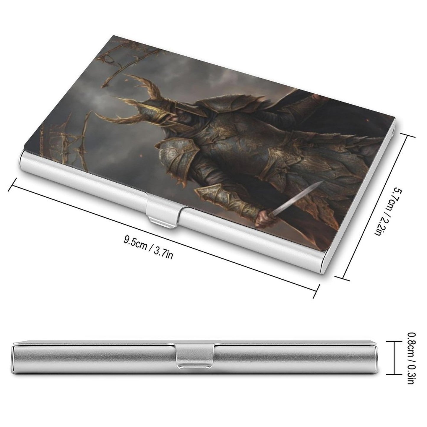 Dark Souls Business Card Holder - Gothic Gamer Gift