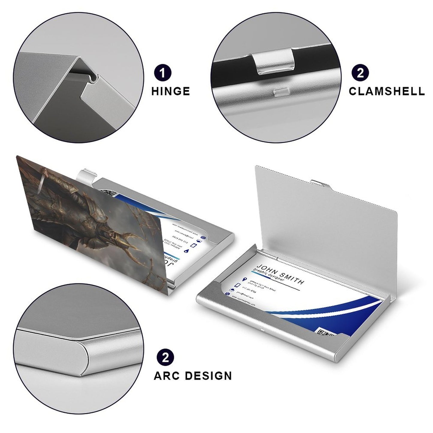 Dark Souls Business Card Holder - Gothic Gamer Gift